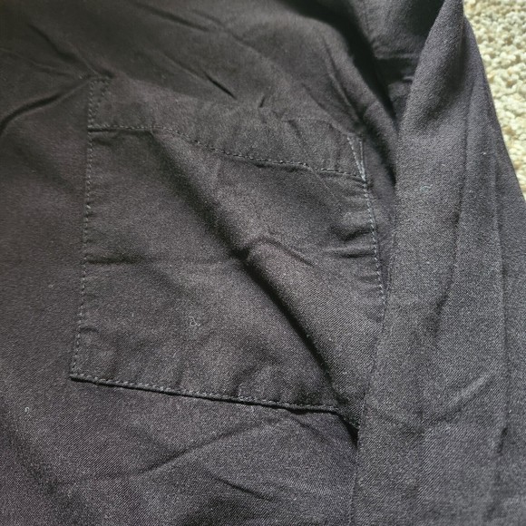 White Stag X Large Black button up long sleeve Soot Front Pocket Business Casual - Picture 8 of 11